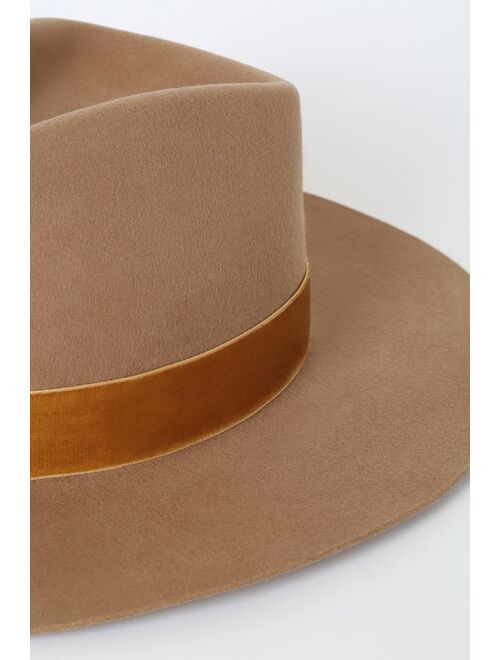 LACK OF COLOR Benson Tri Brown Wool Hat