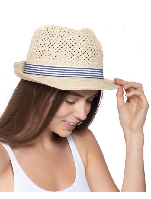 INC International Concepts Open-Braid Fedora, Created for Macy's