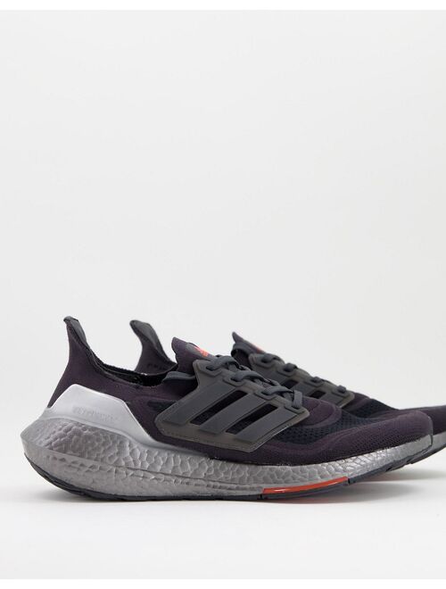 Adidas Training Ultraboost 21 sneakers in red and gray