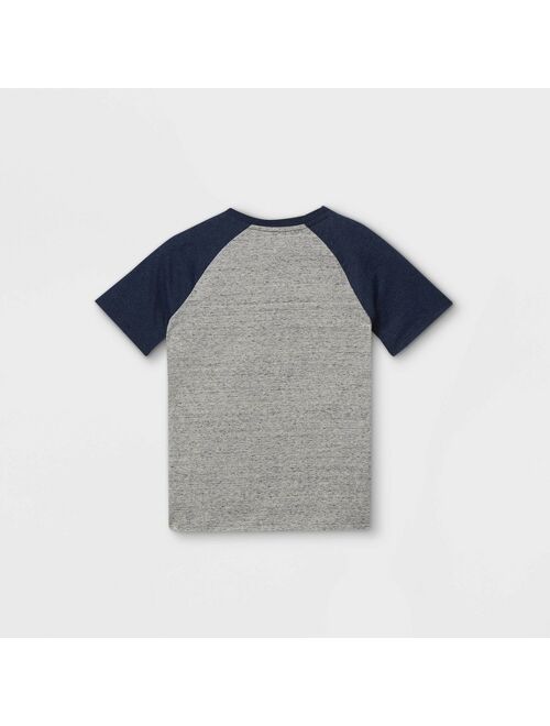 Boys' Short Sleeve Baseball Henley Shirt - Cat & Jack™