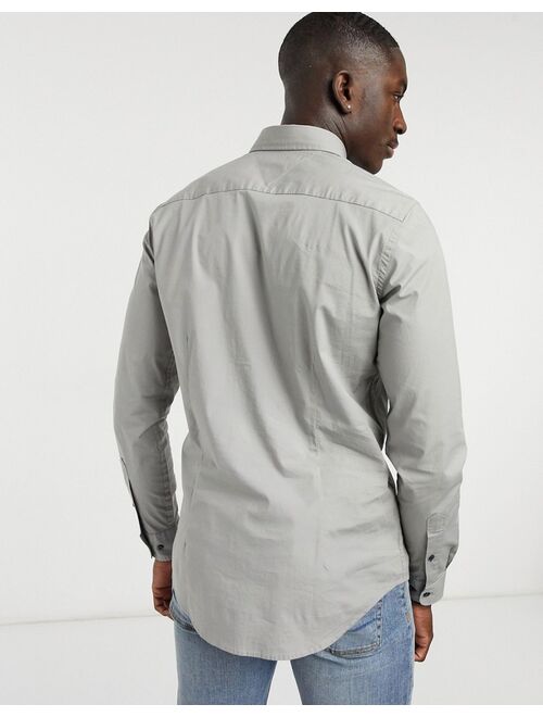 Tommy Hilfiger skinny fit shirt in charcoal exclusive to ASOS
