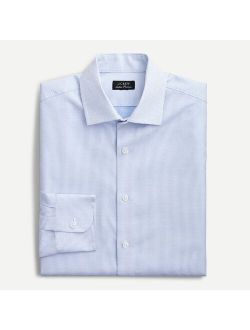 Slim-fit Ludlow Premium fine cotton dress shirt in dobby