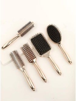 5pcs Metallic Hair Comb