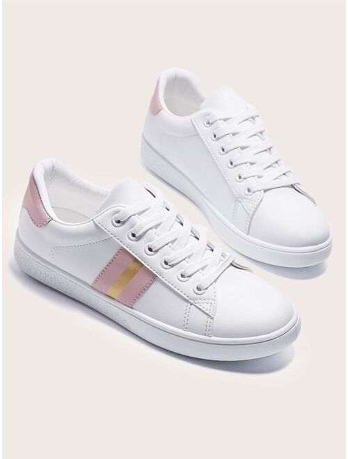 Shein Lace-up Front Wide Fit Skate Shoes