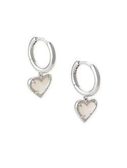 Ari Heart Huggie Earrings