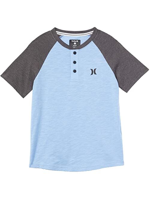 Hurley Kids Marled Raglan Short Sleeve T-Shirt (Big Kids)