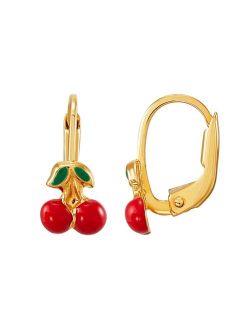 Macy's Children's Cherry Earrings in 10K Yellow Gold
