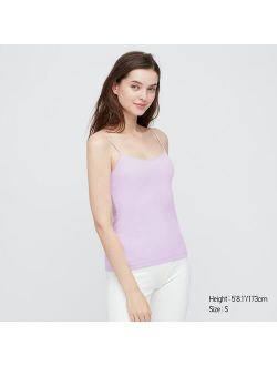 WOMEN COTTON MODAL RIBBED LACE CAMISOLE