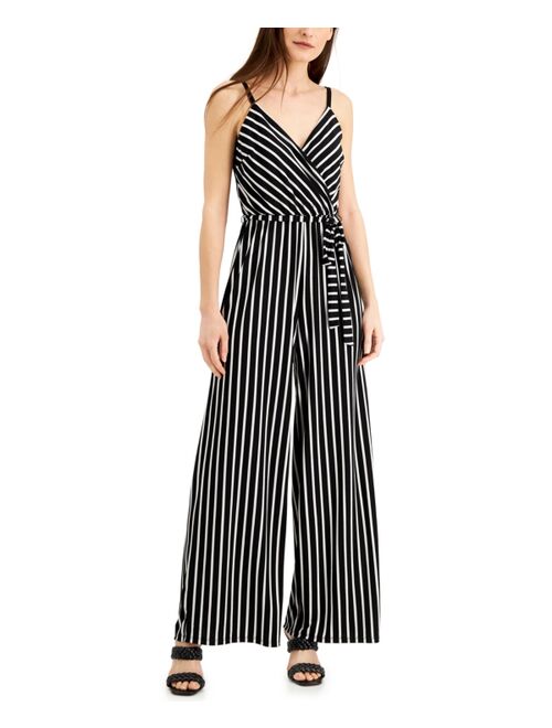INC International Concepts Petite Striped Jumpsuit, Created for Macy's