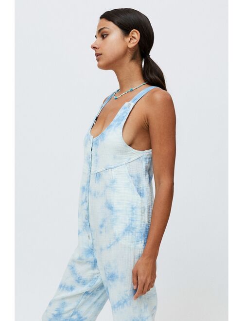 Urban Outfitters UO Mya Button-Front Jumpsuit