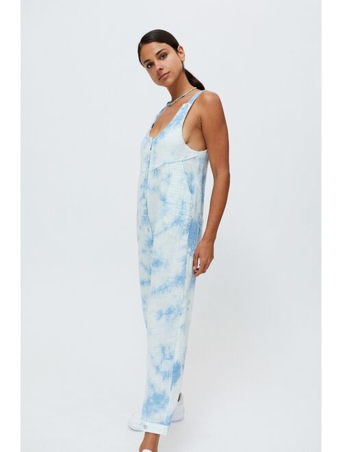 Urban Outfitters UO Mya Button-Front Jumpsuit