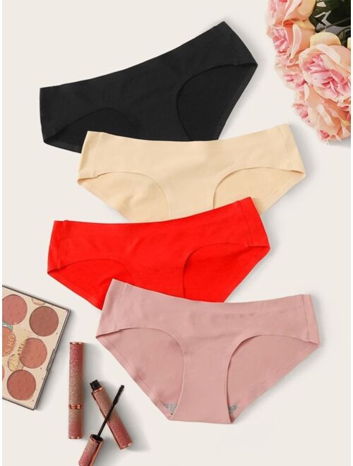 Shein 4pack Solid Panty Set