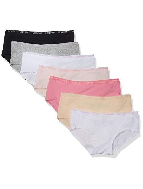 Calvin Klein Girls' Kids Modern Cotton Hipster Panties Value Pack
