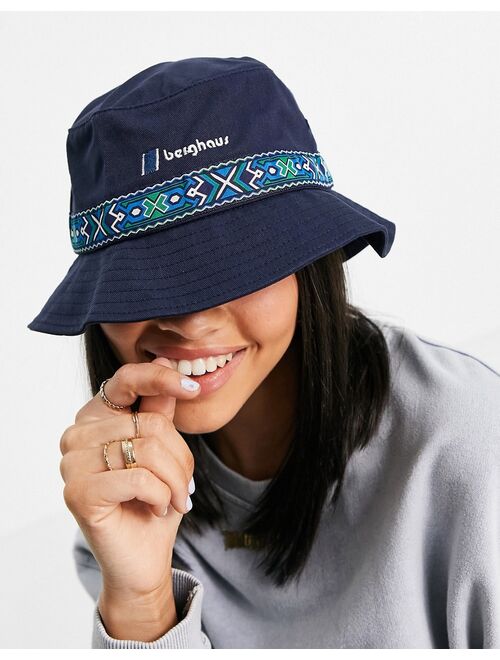 Berghaus Aztec bucket hat in navy