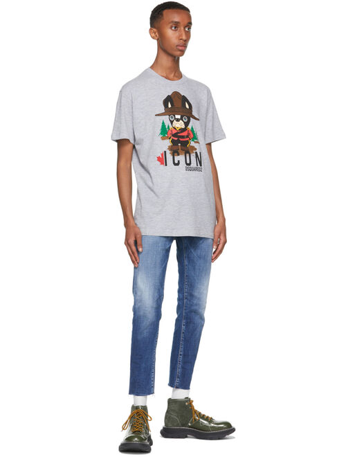 Dsquared2 Blue Cool Guy Cropped Jeans