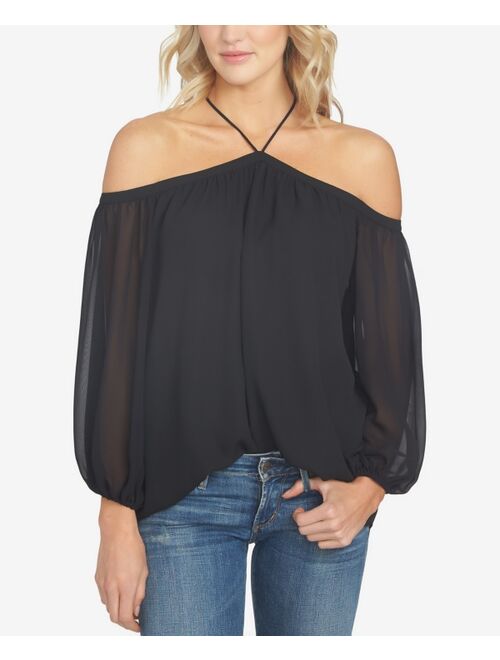 1.STATE Off-The-Shoulder Solid Top