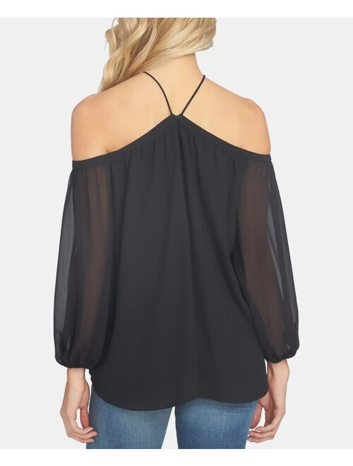 1.STATE Off-The-Shoulder Solid Top