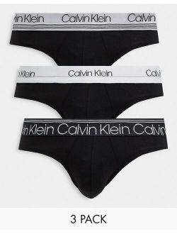 Calvin Kein Cotton And Elastane Brief Combo Pack Of Underwear