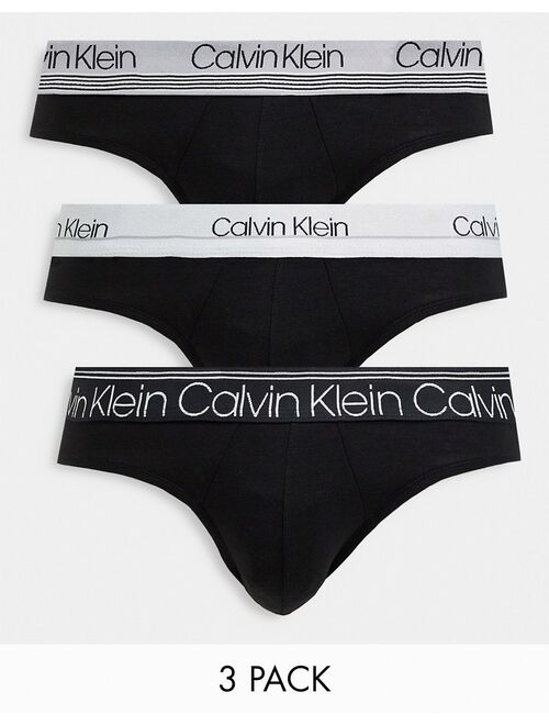 Calvin Klein Calvin Kein Cotton And Elastane Brief Combo Pack Of Underwear