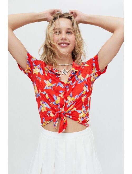 Urban Outfitters UO Anya Tie-Front Shirt