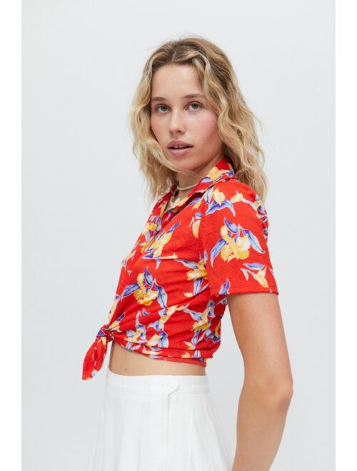 Urban Outfitters UO Anya Tie-Front Shirt