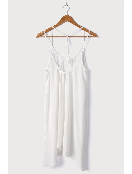 Lulus Vacay Stay White Strappy Swim Cover-Up