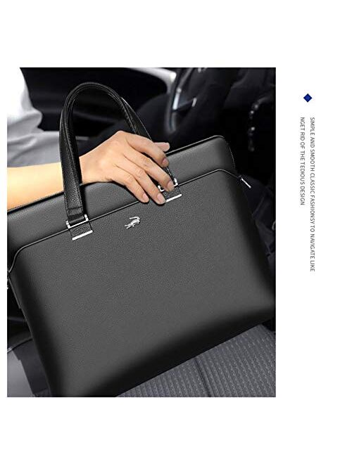 Handbag Shoulder Bag for Men Men's Leather Messenger Bag, 15.6 Inches Laptop Briefcase Business Satchel Computer