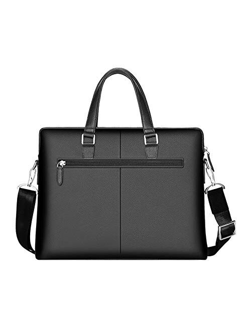 Handbag Shoulder Bag for Men Men's Leather Messenger Bag, 15.6 Inches Laptop Briefcase Business Satchel Computer