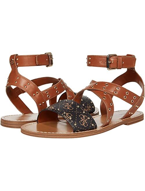 Guess Leather Open Toe Adjustable Sandal