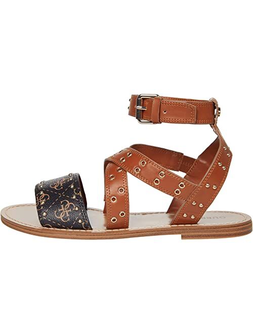 Guess Leather Open Toe Adjustable Sandal