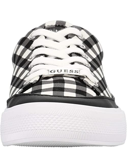 Guess Leather & Synthetic Lace Up Women Sneaker