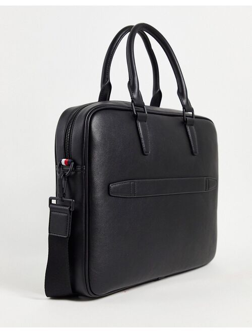 Tommy Hilfiger Metro laptop bag with logo in black