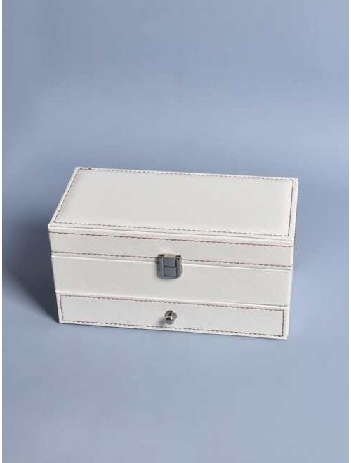 Shein 1pc Double Layer Jewelry Storage Box