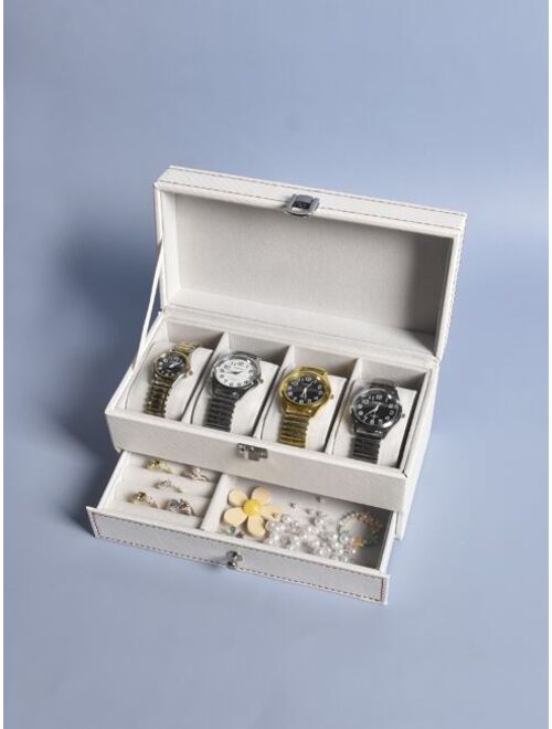 Shein 1pc Double Layer Jewelry Storage Box