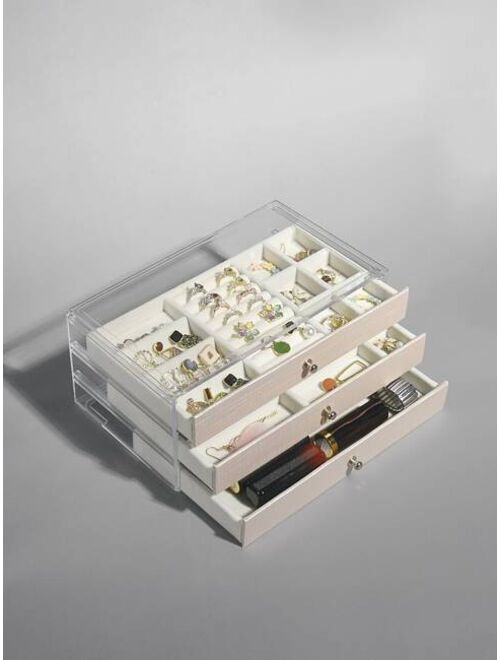 Shein 1pc 3 Layer Jewelry Storage Box