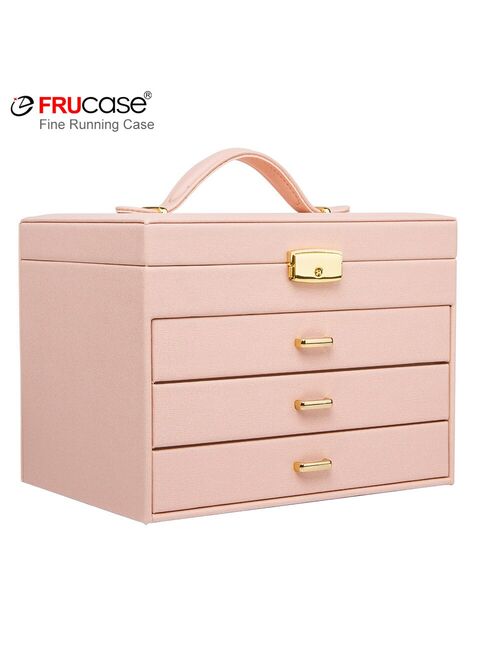 FRUCASE watch earring necklace ring bangle Cufflinks box collector display storage case dustproof safety