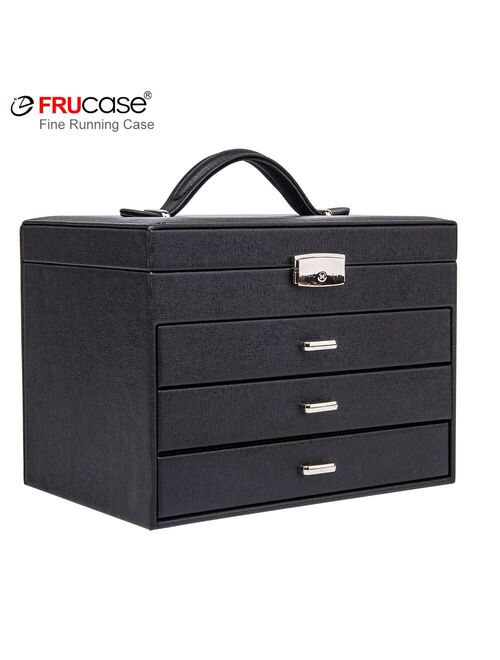 FRUCASE watch earring necklace ring bangle Cufflinks box collector display storage case dustproof safety