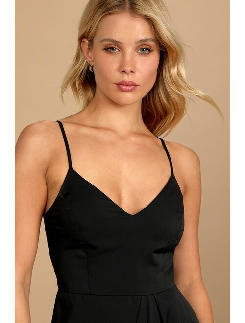 Lulus Reinette Black Valentine Midi Dress For Women