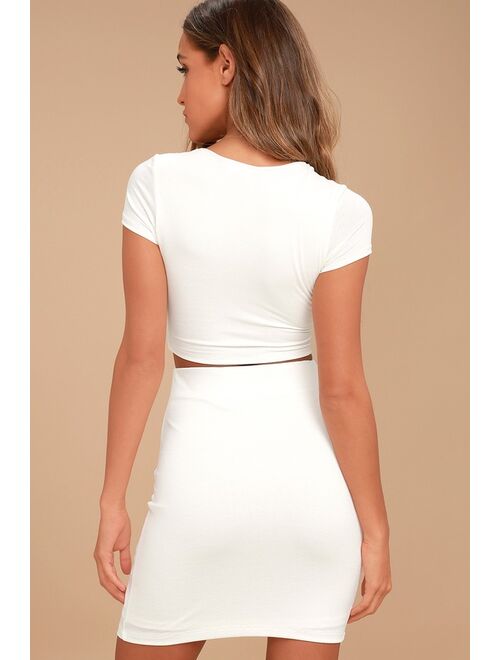 Lulus By Your Side Ivory Two-Piece Dress