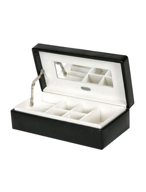 Mele & Co Mele Co. Opal Fashion Jewelry Box With Quilted Lid in Faux Leather