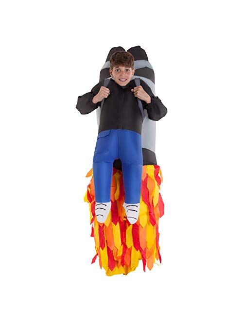 Morph Costumes - Jet Pack Kids Inflatable Costume - Great Illusion Fancy Dress Outfit One size fits most Children upto 5ft