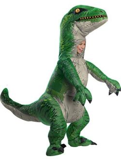Rubies Child's The Original Inflatable Dinosaur Costume, Velociraptor with Sound, Small