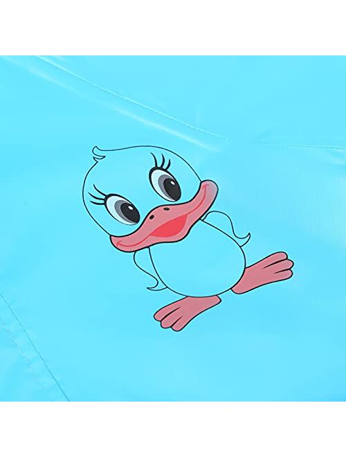 TIME LOVER Kids Rain Coat, Cartoon Children Toddler Rainwear Jacket Poncho for Boy Girl 2-12 Years