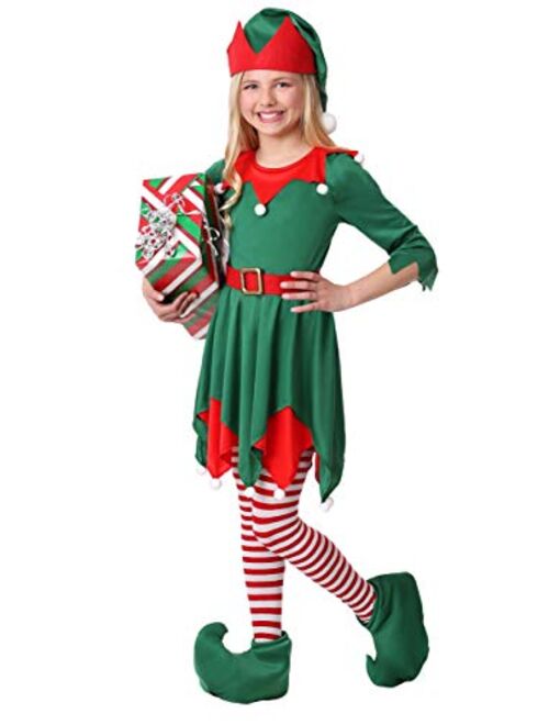 Christmas Elf Costume for Kids Santa's Helper Holiday Dress for Girls