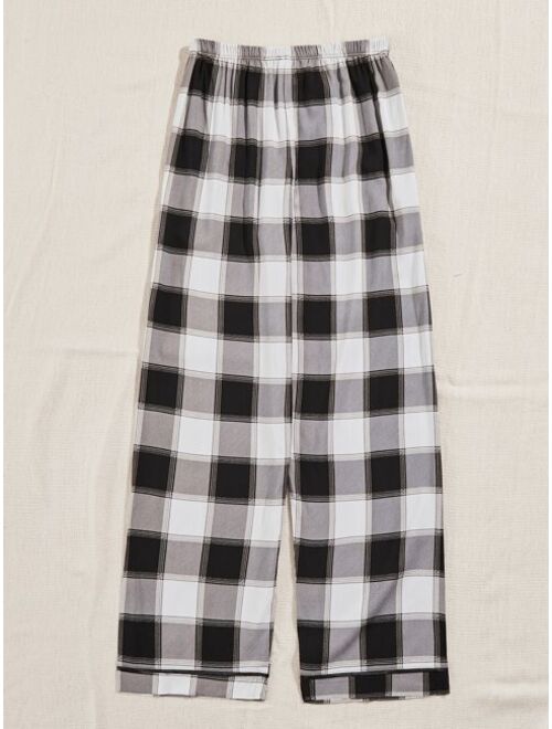 Shein Gingham Bow Front Sleep Pants