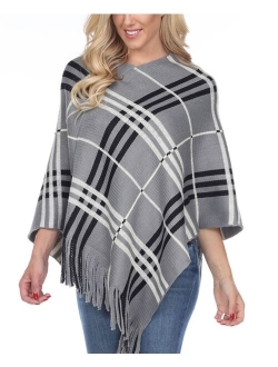 Plaid Poncho