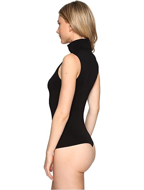 WOLFORD Viscose String Bodysuit - Turtleneck