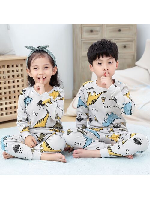 Children Pajamas Boys Totoro Cotton Clothes Pants Set Cartoon Sleepwear Kids Pajamas For Girls Toddler Baby Outfits Child Pyjama