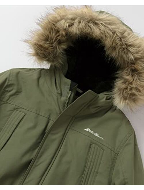 Eddie Bauer Boys Parka Coat - Down Winter Coat, Fur Hood