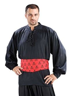 ThePirateDressing Medieval Poet's Pirate Cap'n Quincy Cosplay Costume Shirt C1099